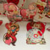 Vintage Valentines Day decor and Plates set of 8