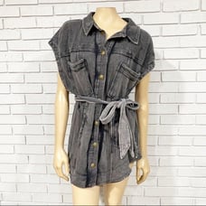 Anthropologie Women’s Gray Pilcro Belted Vest - Size M