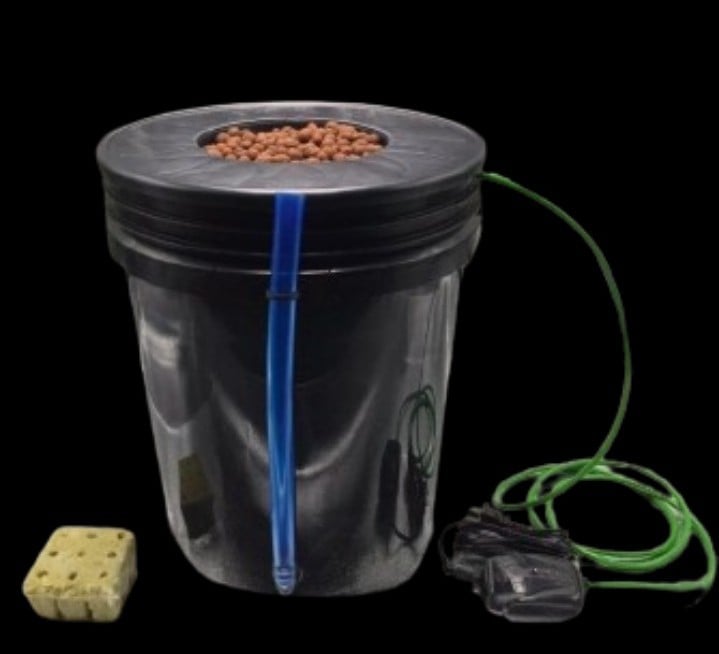 1-Plant 5-Gallon DWC Hydroponic System Kit (Deep Water Culture)