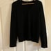 Theory / Adrianna black 100% Cashmere V-Neck Sweater classic small S