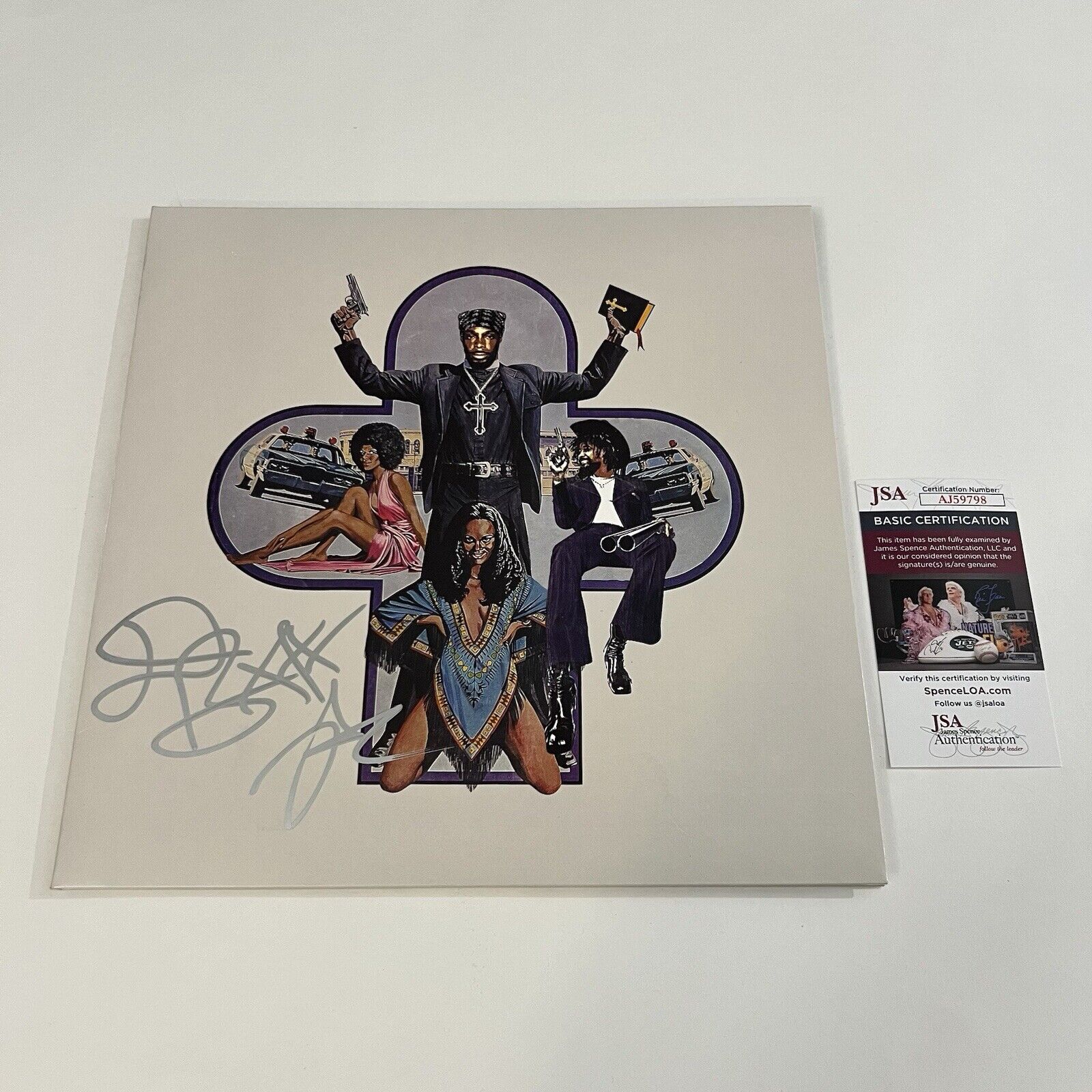 DANNY BROWN JPEGMAFIA SIGNED SCARING THE HOES VINYL RECORD JSA COA