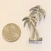 Vintage Sterling Silver Palm Tree Brooch Pin