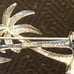 Vintage Sterling Silver Palm Tree Brooch Pin