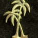 Vintage Sterling Silver Palm Tree Brooch Pin