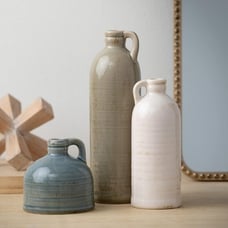 New Ceramic Jug Vase Set, Farmhouse Decor for Kitchen, Living Room or Office