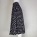 Vintage 80's Leslie Fay Black Polkadot Midi Skirt
