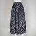 Vintage 80's Leslie Fay Black Polkadot Midi Skirt
