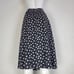 Vintage 80's Leslie Fay Black Polkadot Midi Skirt