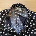 Vintage 80's Leslie Fay Black Polkadot Midi Skirt