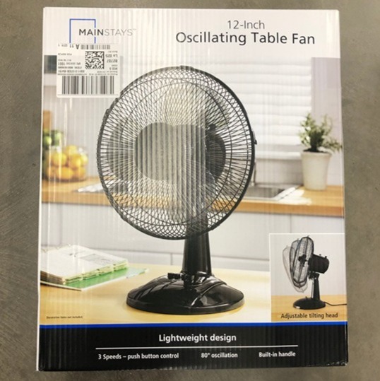 Mainstays 12'' Table Fan