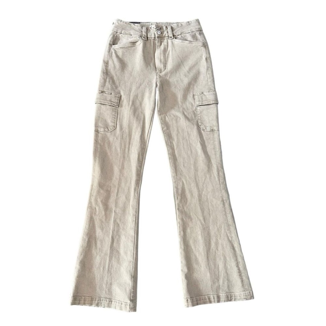 Paige Dion Cargo Pocket Jeans in Vintage Moss Taupe 27 x 32 - NWT