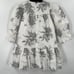 Pastel Printed Puff Sleeve Dress With Flounce