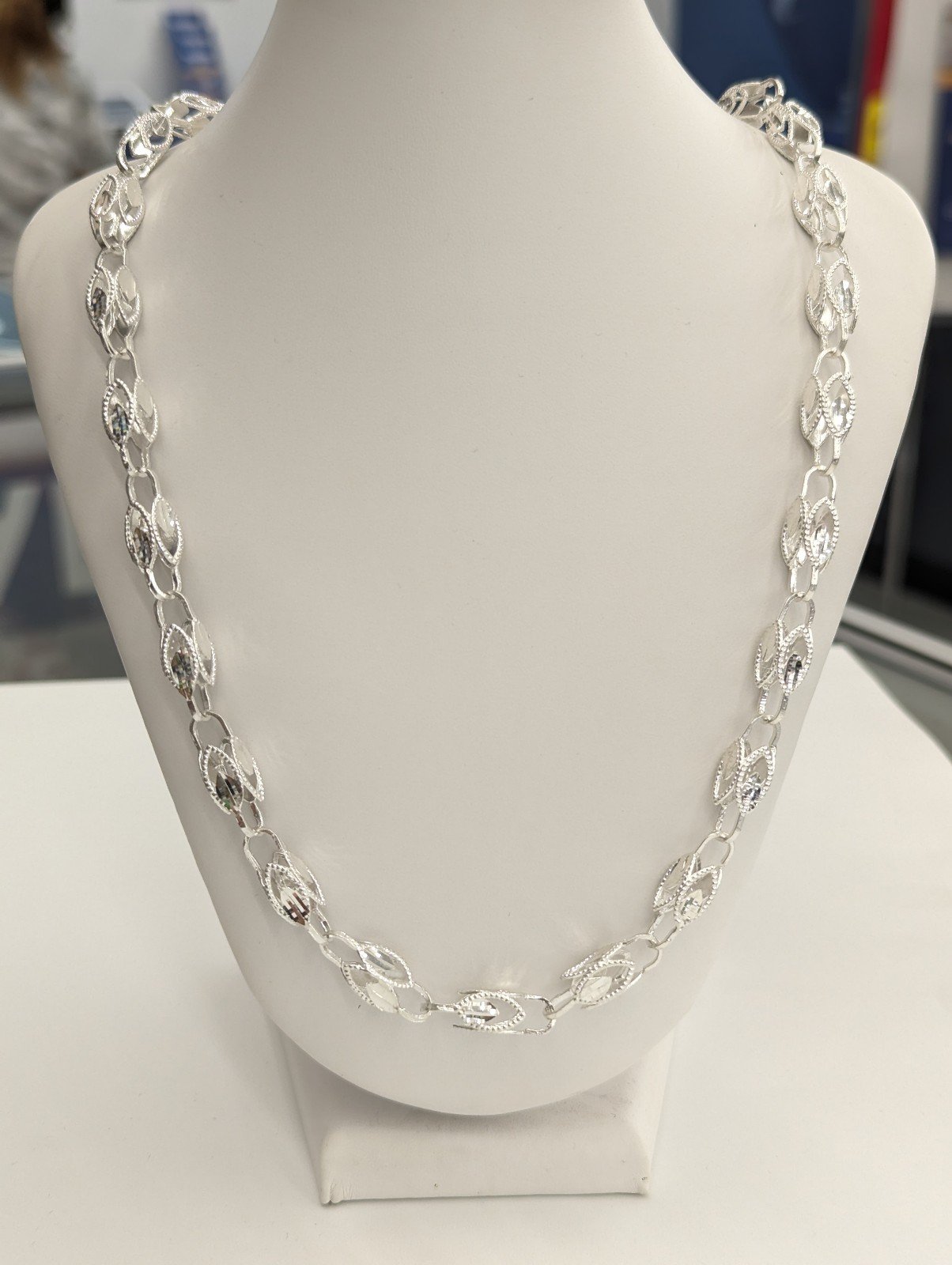925 Sterling Silver Turkish Chain 7.3 mm 26 Inches
