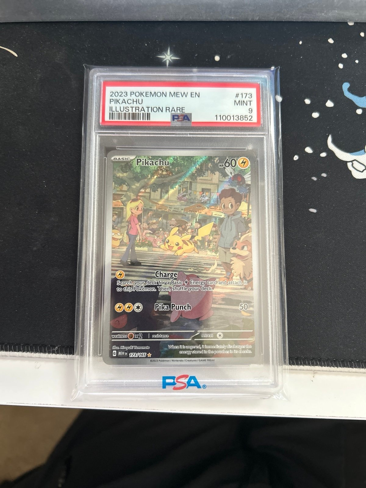 PSA 9 Pikachu IR 173/165
