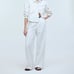 Madewell Harlow Wide-Leg Pants 100% Linen White Size 8/M NWT
