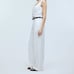 Madewell Harlow Wide-Leg Pants 100% Linen White Size 8/M NWT