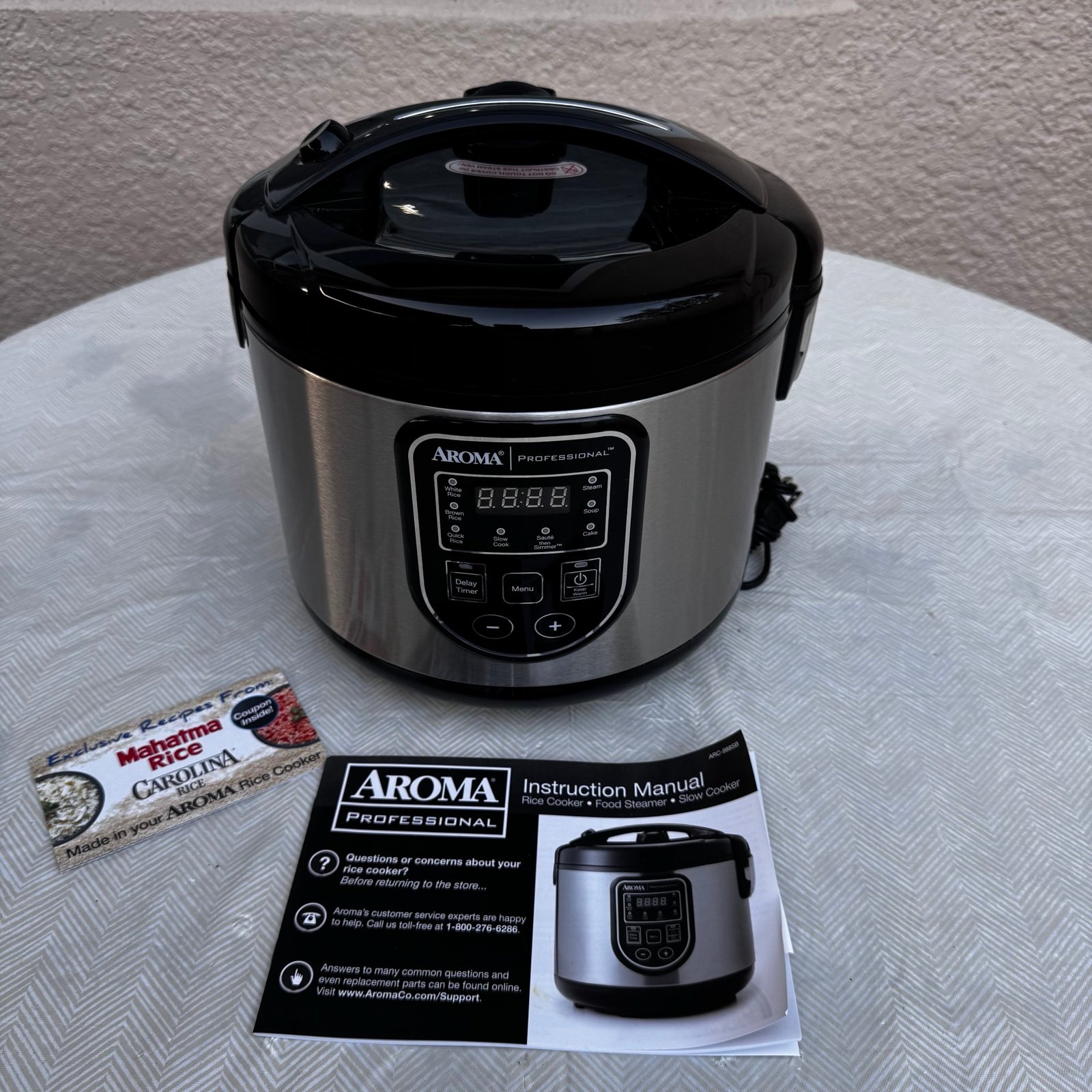 Aroma Professional ARC-988SBD Rice Grain Multicooker Cooker Working Great