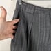 Vintage Valerie Stevens WOOL Grey Pinstripe High Rise Preppy Trouser Slacks 6