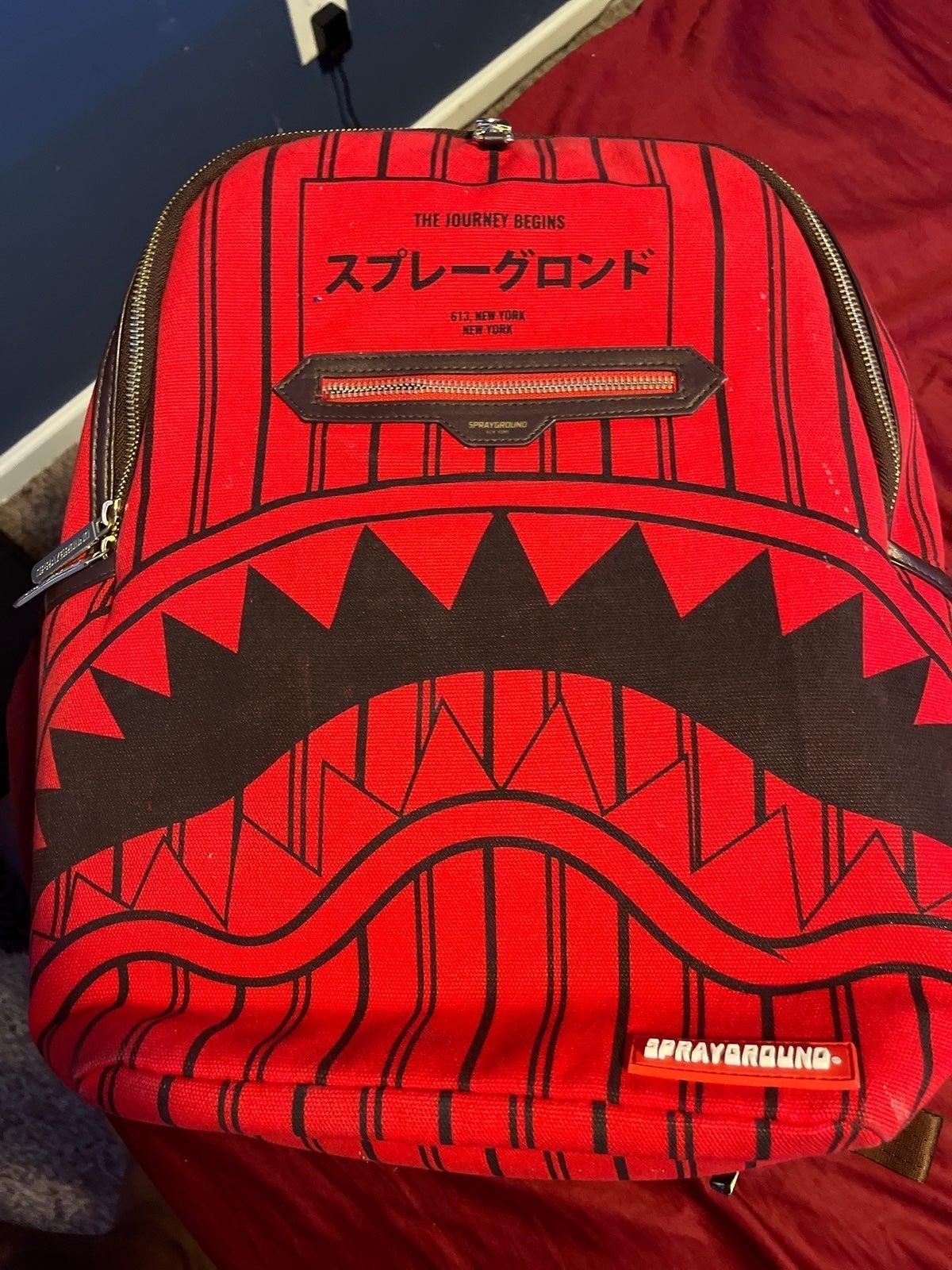 Red Sprayground Limited Edition Backpack
