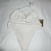 SKIMS Crochet Swim Bikini Top and Bottom Set in Marble Size 4X NWT Orig 186