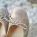 PAUL GREEN Ursula Metallic Suede Ballet Flats 6.5 / Classic Elegant Timeless