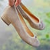 PAUL GREEN Ursula Metallic Suede Ballet Flats 6.5 / Classic Elegant Timeless
