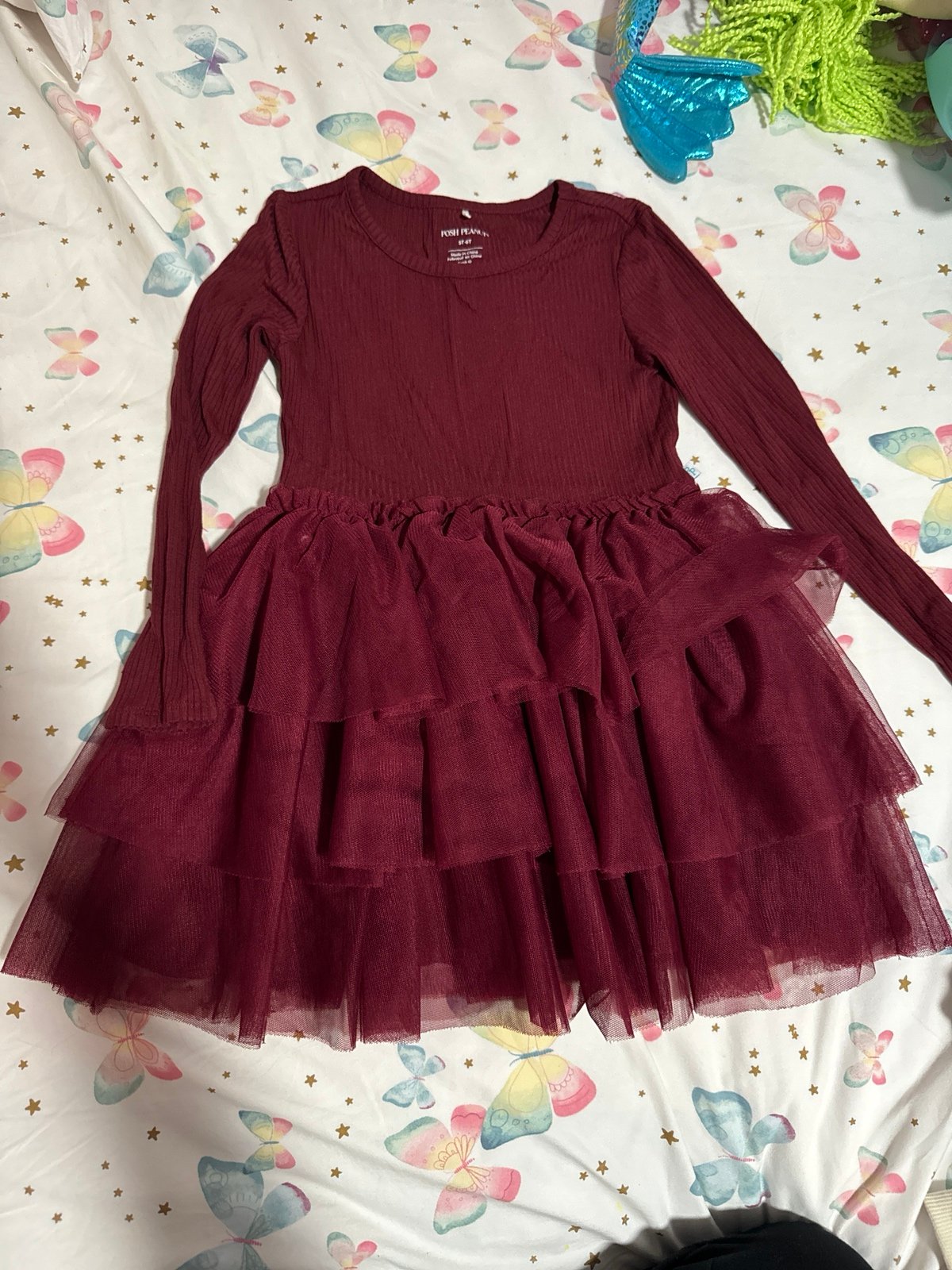 Posh peanut tulle dress