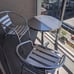 27.5” Round Restaurant Patio Outdoor Indoor Bistro Dining Table Industrial Metal