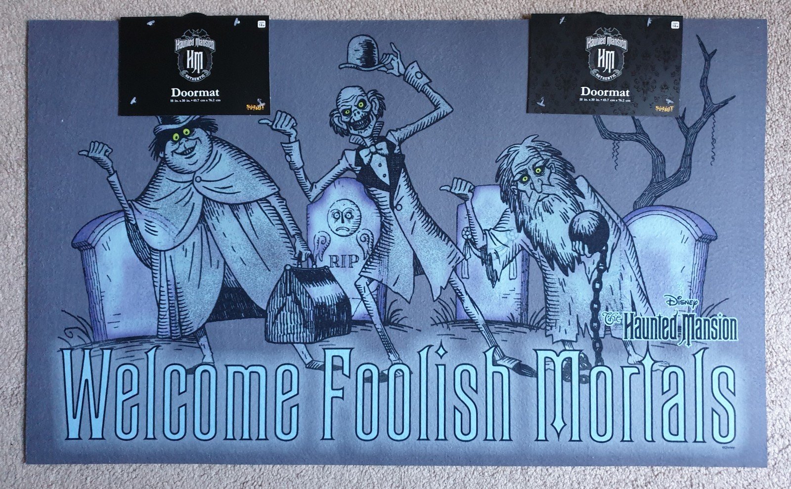 Disney - The Haunted Mansion Welcome Foolish Mortals Doormat