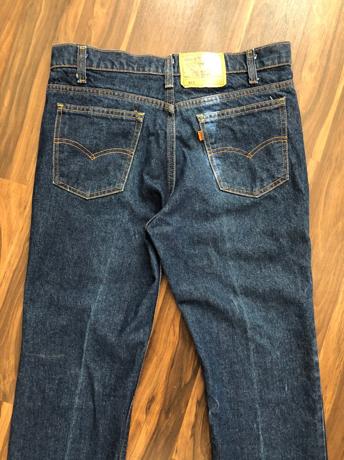 Vtg 80s 90s 00s LEVI'S 517 Orange Tab Rigid Boot Cut Jeans Size 33 人気商品・アウトレット denim lot.517