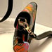 Dooney & Bourke Vintage Colorful Hearts Handbag w/ matching Wristlet