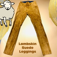 Boutique Brown Lambskin Suede Pants XS