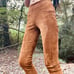 Boutique Brown Lambskin Suede Pants XS