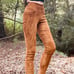 Boutique Brown Lambskin Suede Pants XS