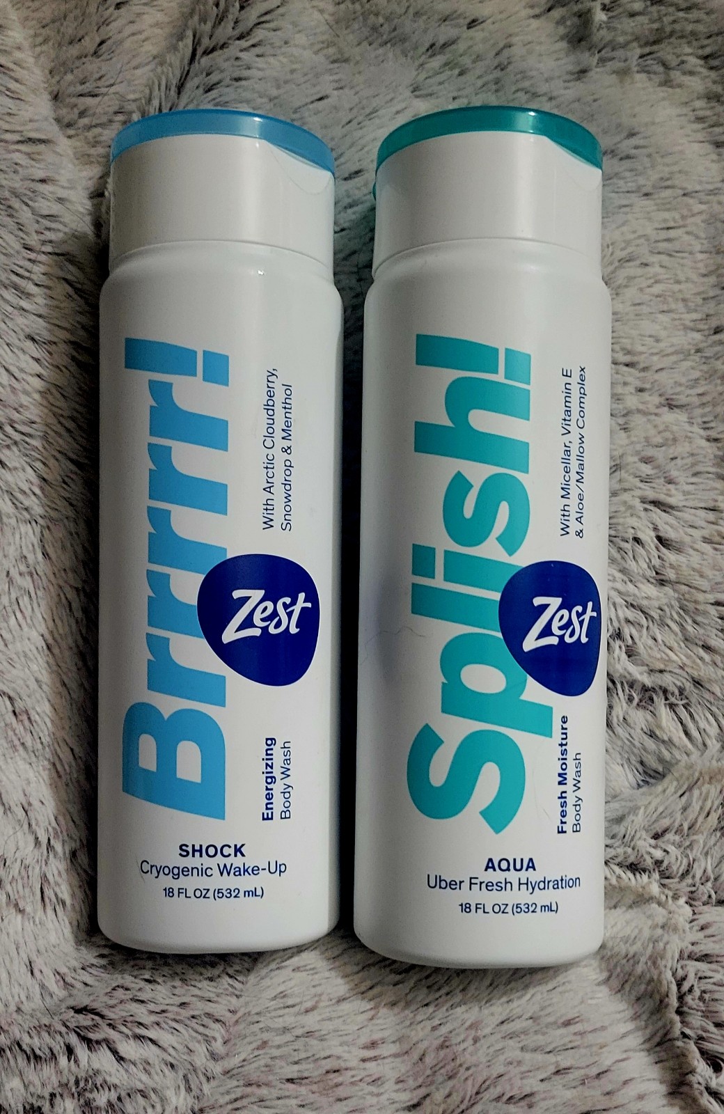 Zest Splish! And Brrrrr! Body Wash 2 Pack