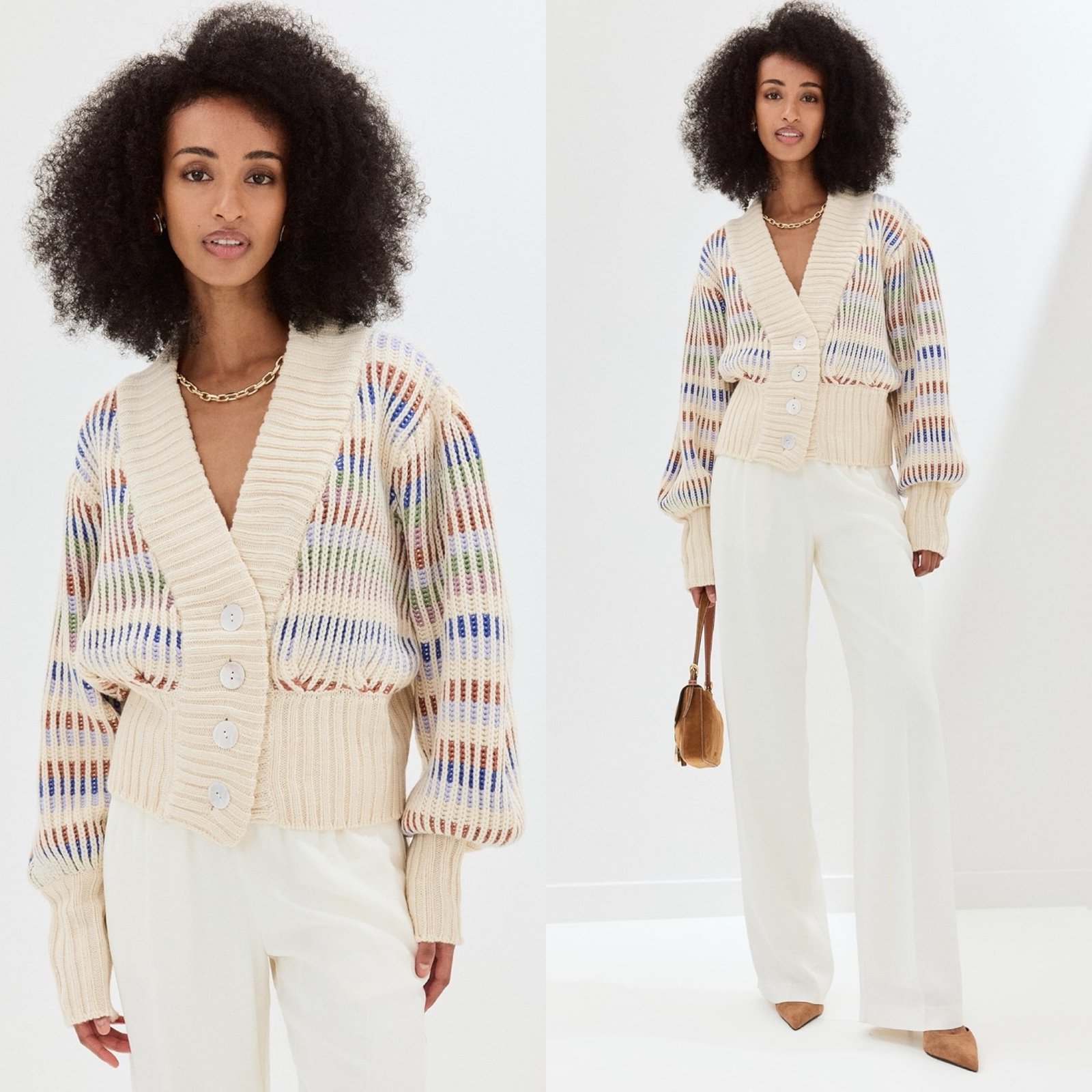 Farm Rio Bold Stitch Knit Cardigan