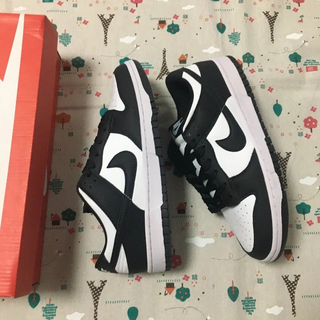 Nike Dunk Low Women size US 8.5 Panda Black Shoes