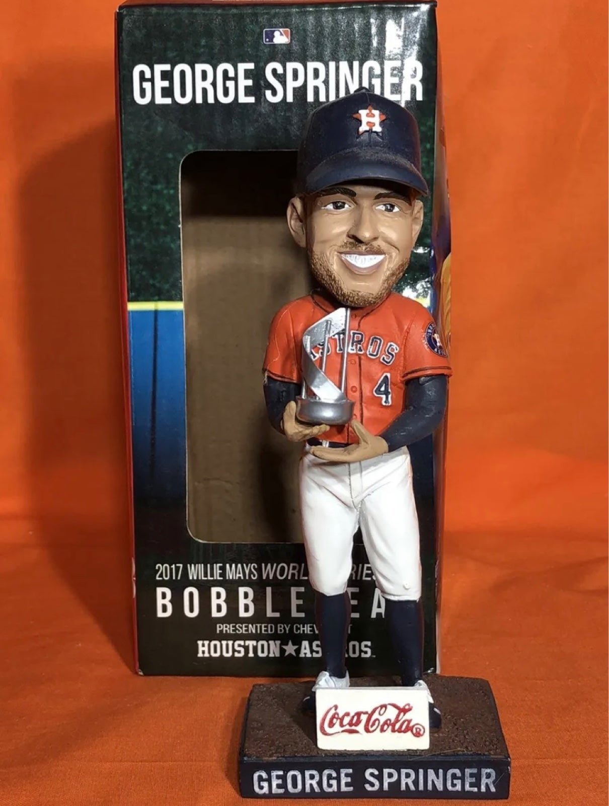 2017 Houston Astros MLB World Series MVP George Springer Bobblehead SGA