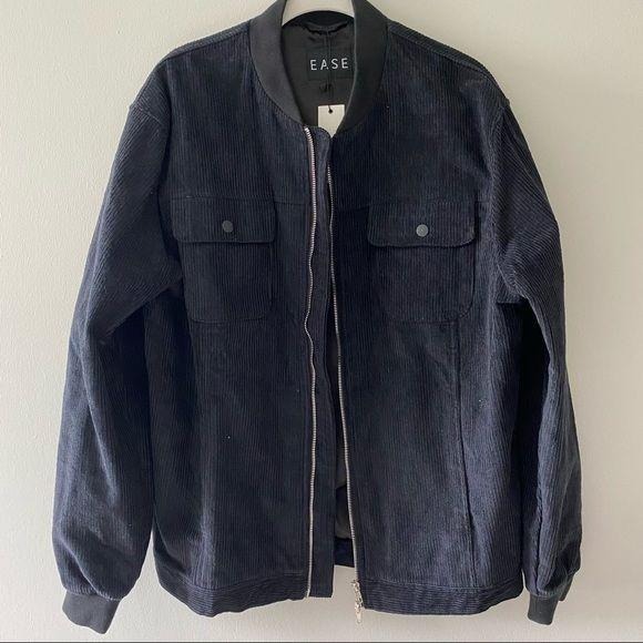 NWT Ease Men’s Black Corduroy Barn Coat