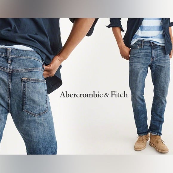 Mens Abercrombie & Fitch slim straight jeans 28 x 30