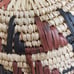 Vintage 10 Hand Woven Colorful Geometric Basket
