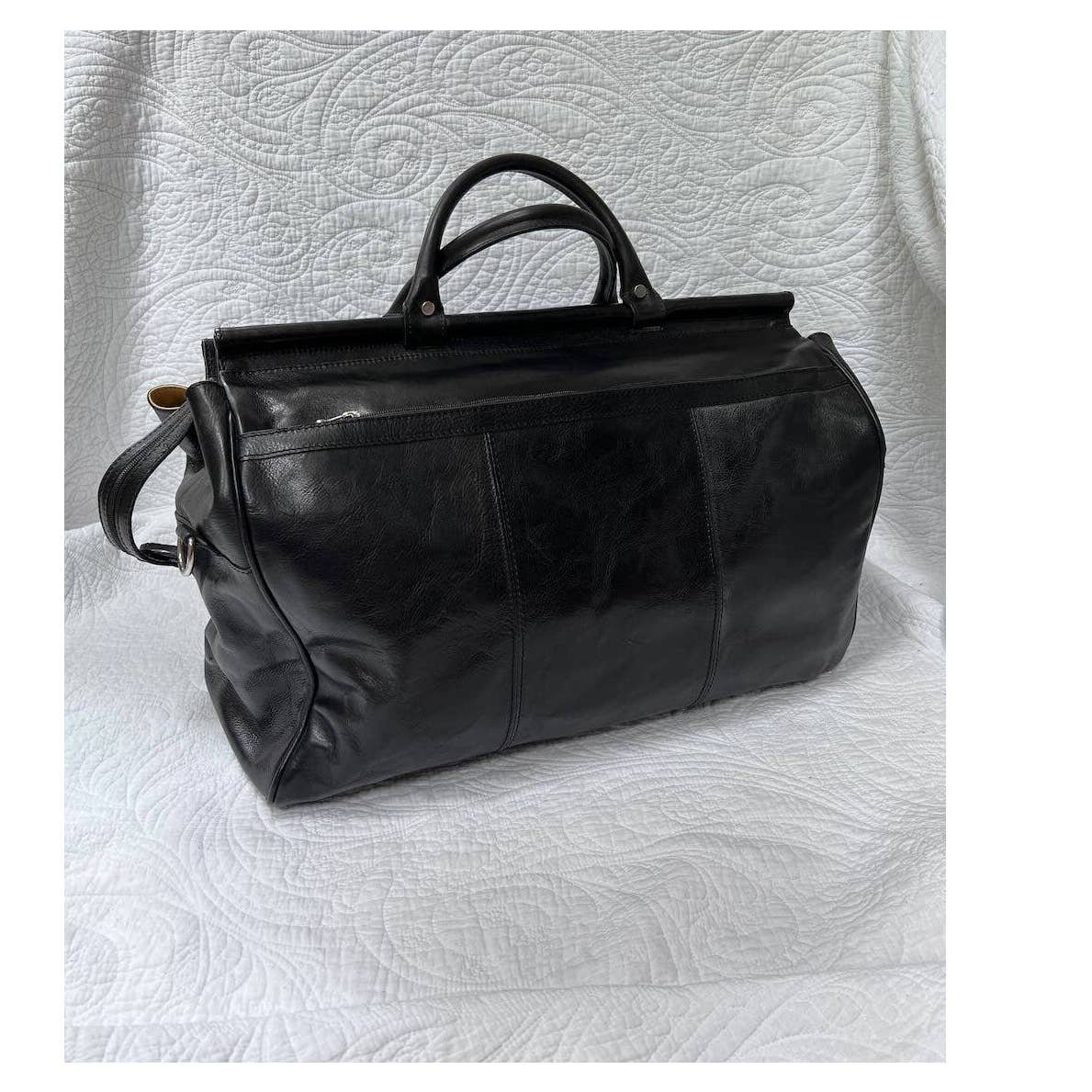 Italian Leather Duffle/Satchel Travel Bag