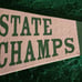 Vintage 1948 State Champs Basketball Felt Pennant
