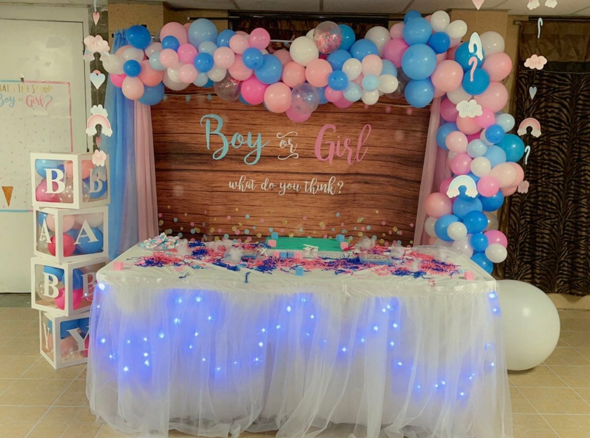 Gender Reveal Party full setup