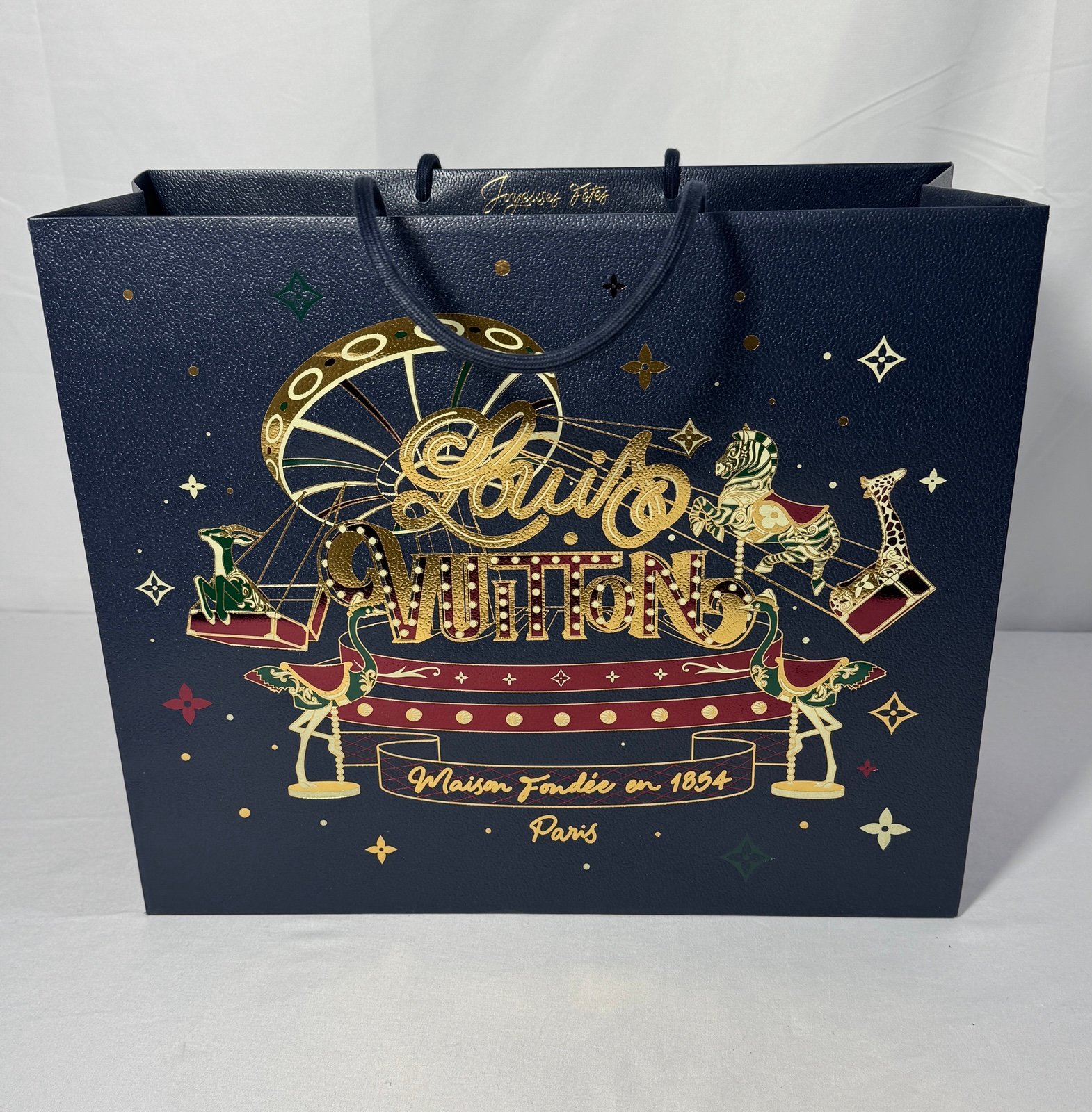Louis Vuitton 2024 Holiday Empty Gift Bag Luxury Shopping Tote Limited Edition 2