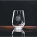 Peony Stemless Wine Glasses x4 Premium 15 Oz Personalize Gift Flower Floral NEW
