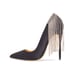 Cult of Coquette Bianca Black Vegan Satin Pumps