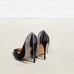 Cult of Coquette Bianca Black Vegan Satin Pumps