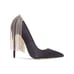 Cult of Coquette Bianca Black Vegan Satin Pumps