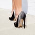 Cult of Coquette Bianca Black Vegan Satin Pumps